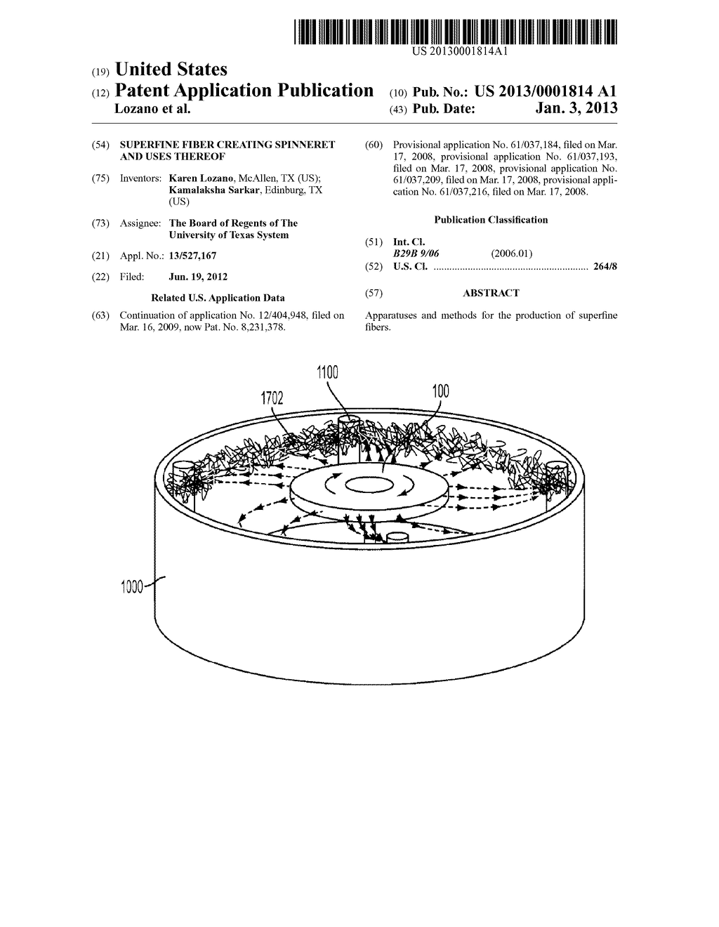 SUPERFINE FIBER CREATING SPINNERET AND USES THEREOF - diagram, schematic, and image 01