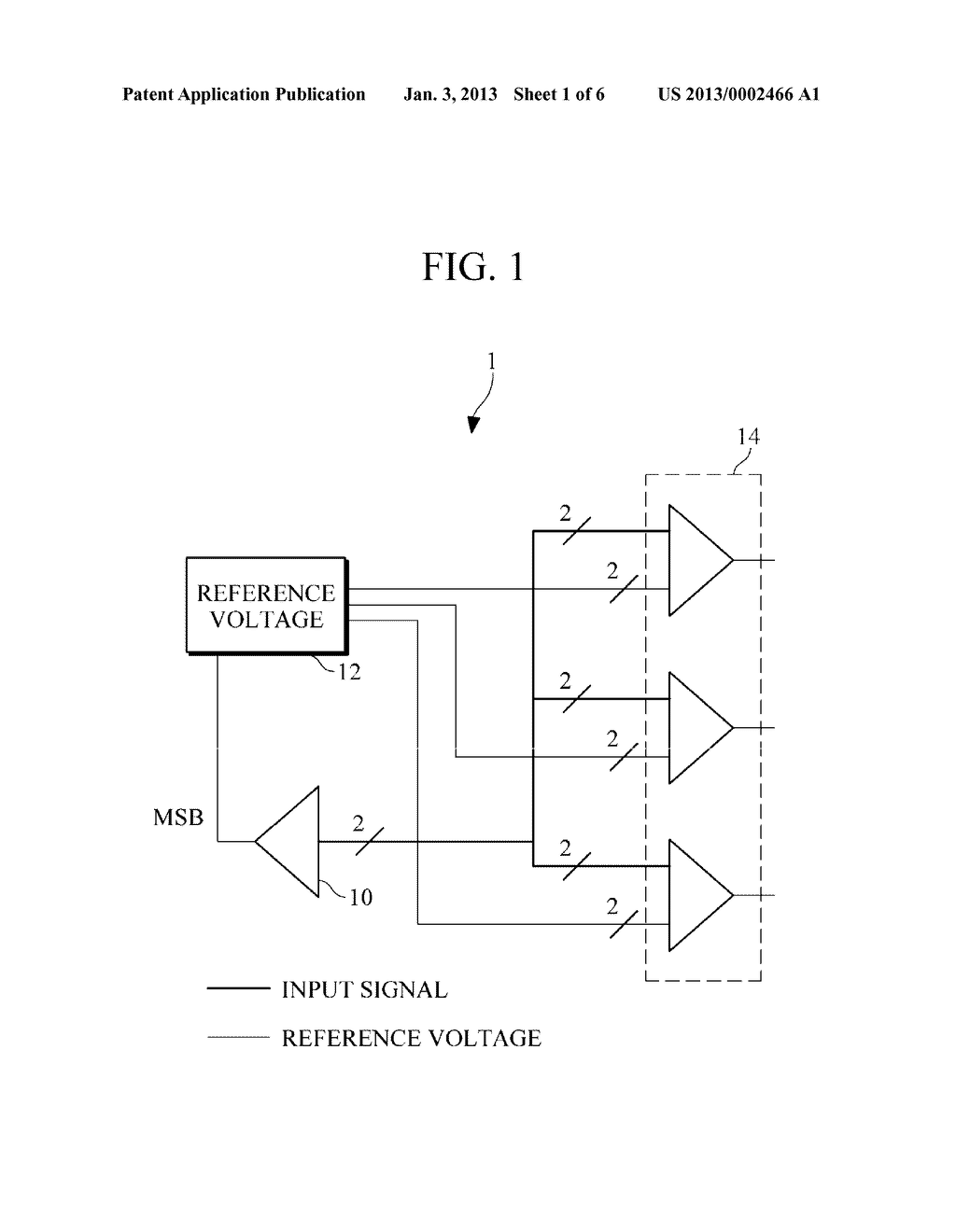 FOLDED REFERENCE VOLTAGE FLASH ADC AND METHOD THEREOF - diagram, schematic, and image 02