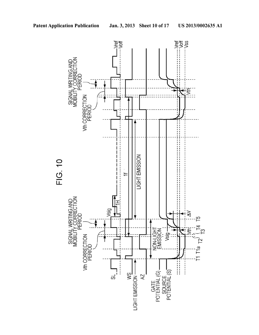 DISPLAY DEVICE, DISPLAY DEVICE DRIVING METHOD, AND ELECTRONIC APPARATUS - diagram, schematic, and image 11