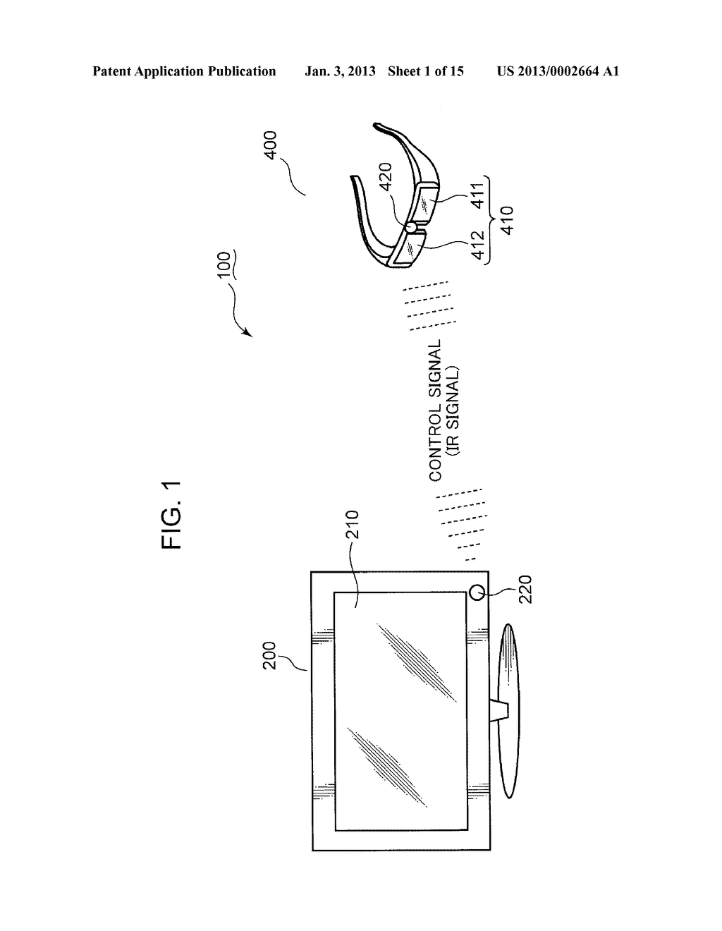 DISPLAY DEVICE, EYEWEAR DEVICE AND VIDEO SYSTEM - diagram, schematic, and image 02