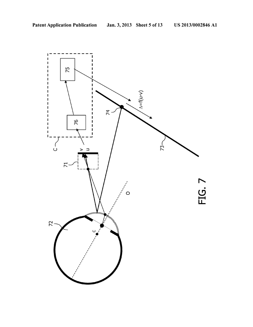 SYSTEM AND METHOD FOR TRACKING THE POINT OF GAZE OF AN OBSERVER - diagram, schematic, and image 06
