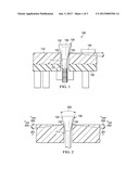 CONICAL HEADED FASTENER FOR A PRINTED WIRING BOARD ASSEMBLY diagram and image