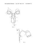 VERTICALLY ADJUSTABLE CUBICLE LAMP diagram and image