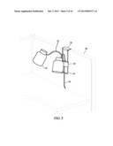 VERTICALLY ADJUSTABLE CUBICLE LAMP diagram and image