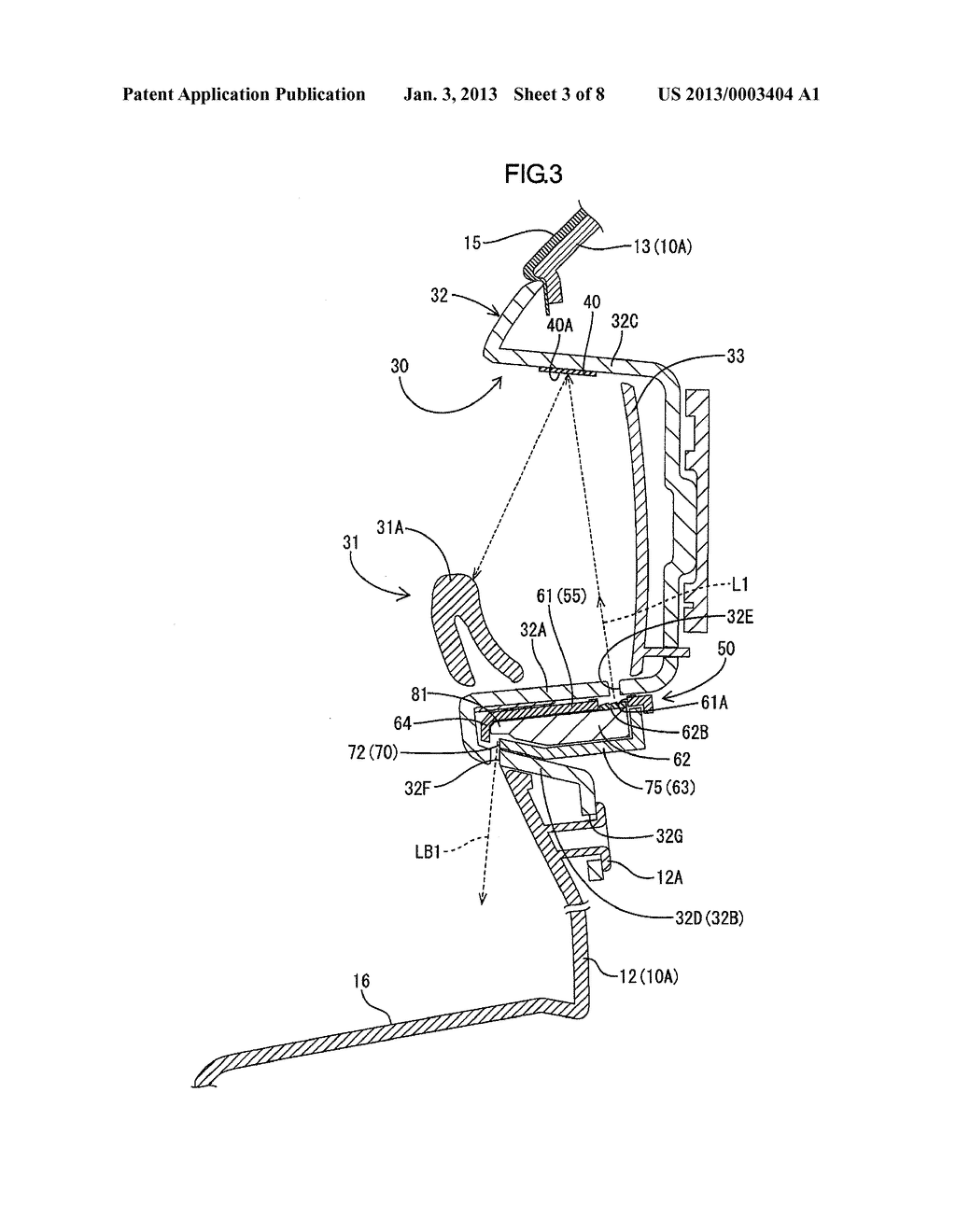 LIGHT SOURCE UNIT FOR VEHICLE AND VEHICULAR INTERIOR PART HAVING THE SAME - diagram, schematic, and image 04