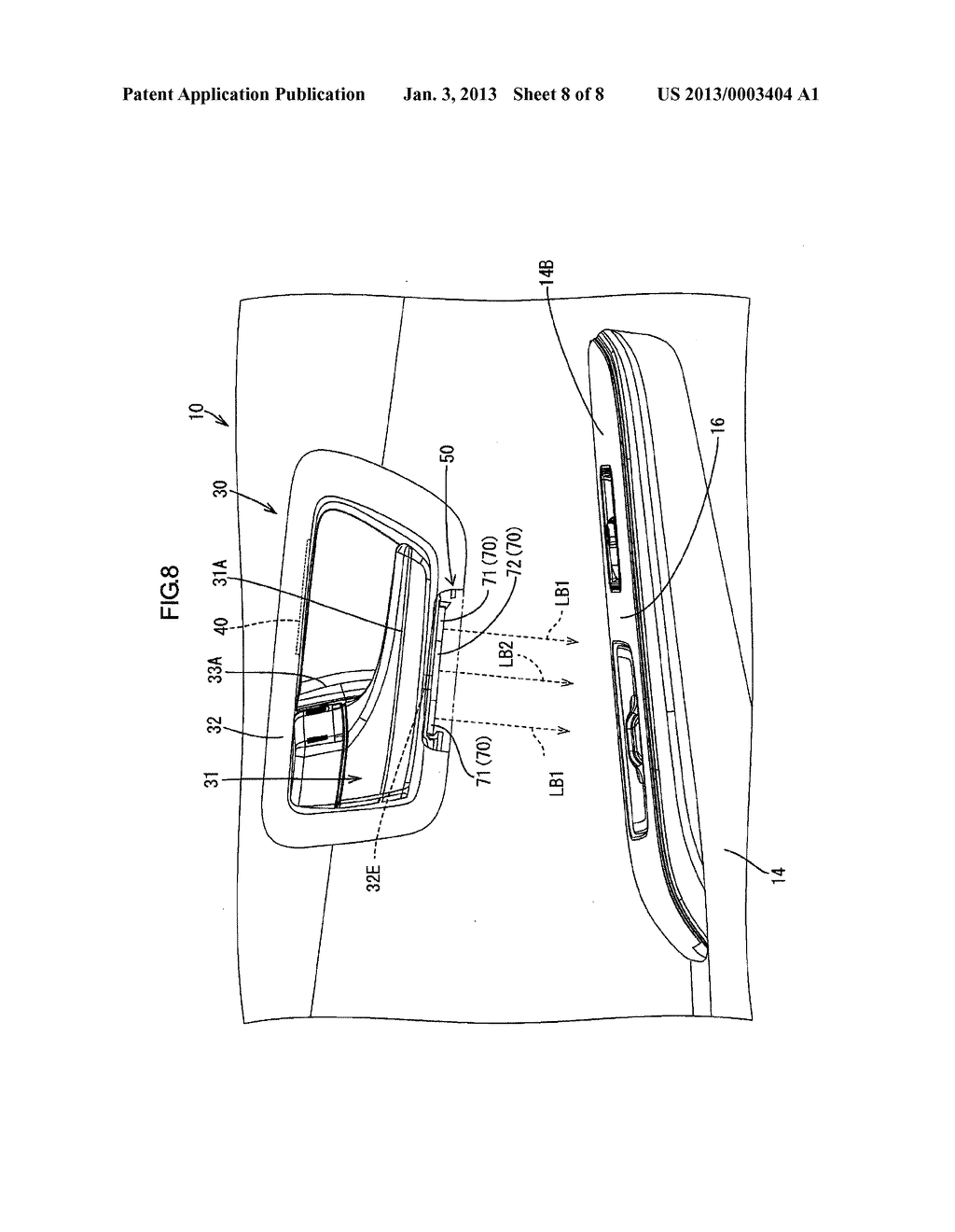 LIGHT SOURCE UNIT FOR VEHICLE AND VEHICULAR INTERIOR PART HAVING THE SAME - diagram, schematic, and image 09