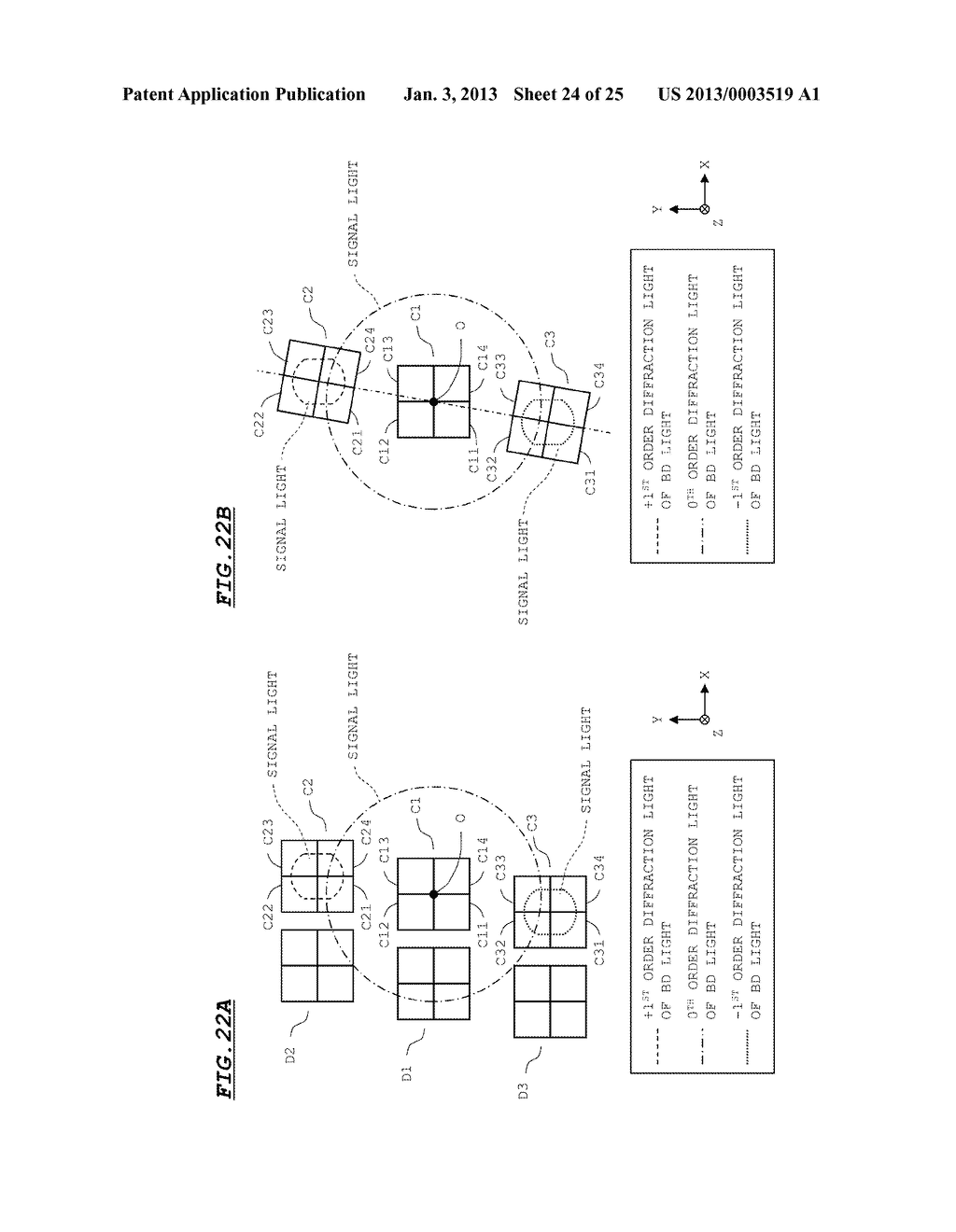 OPTICAL PICKUP DEVICE AND POSITION ADJUSTING METHOD FOR LIGHT SEPARATING     ELEMENT - diagram, schematic, and image 25