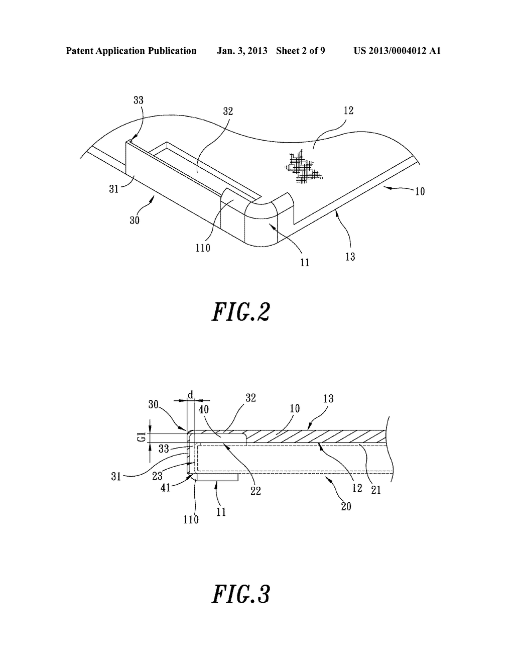 Electronic tablet device's sound guide cover - diagram, schematic, and image 03