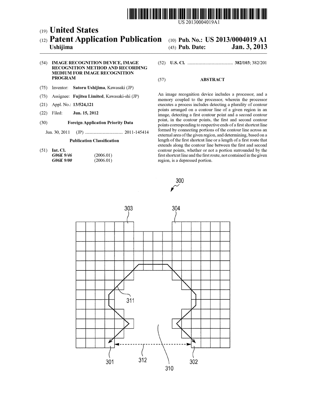 IMAGE RECOGNITION DEVICE, IMAGE RECOGNITION METHOD AND RECORDING MEDIUM     FOR IMAGE RECOGNITION PROGRAM - diagram, schematic, and image 01