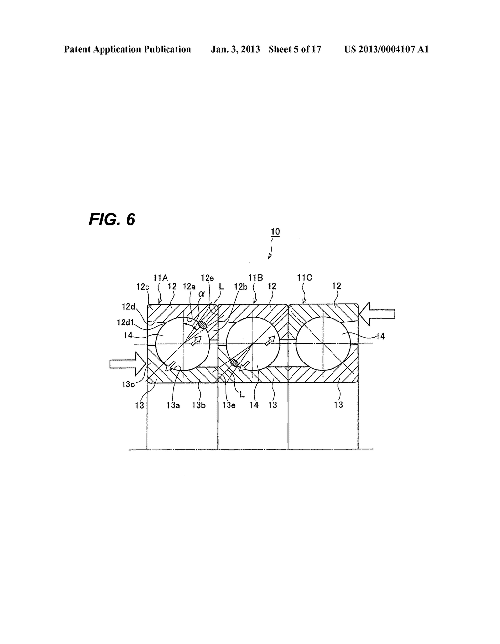 MULTIPLE ROW COMBINATION BALL BEARING - diagram, schematic, and image 06