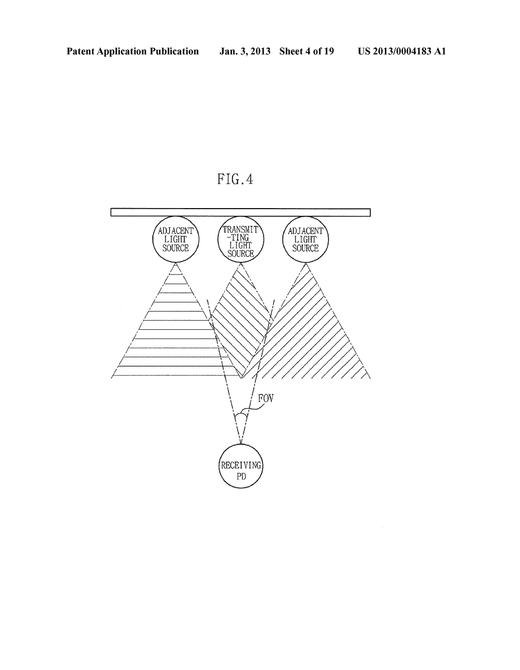 APPARATUS FOR VISIBLE LIGHT COMMUNICATION PROVIDING INTUITIVE INFORMATION     AND METHOD USING THE SAME - diagram, schematic, and image 05