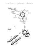 FIXING DEVICE WITH MECHANISM CAPABLE OF MINIMIZING DAMAGE TO TONER IMAGE     AND RECORDING MEDIUM AND IMAGE FORMING APPARATUS INCORPORATING SAME diagram and image