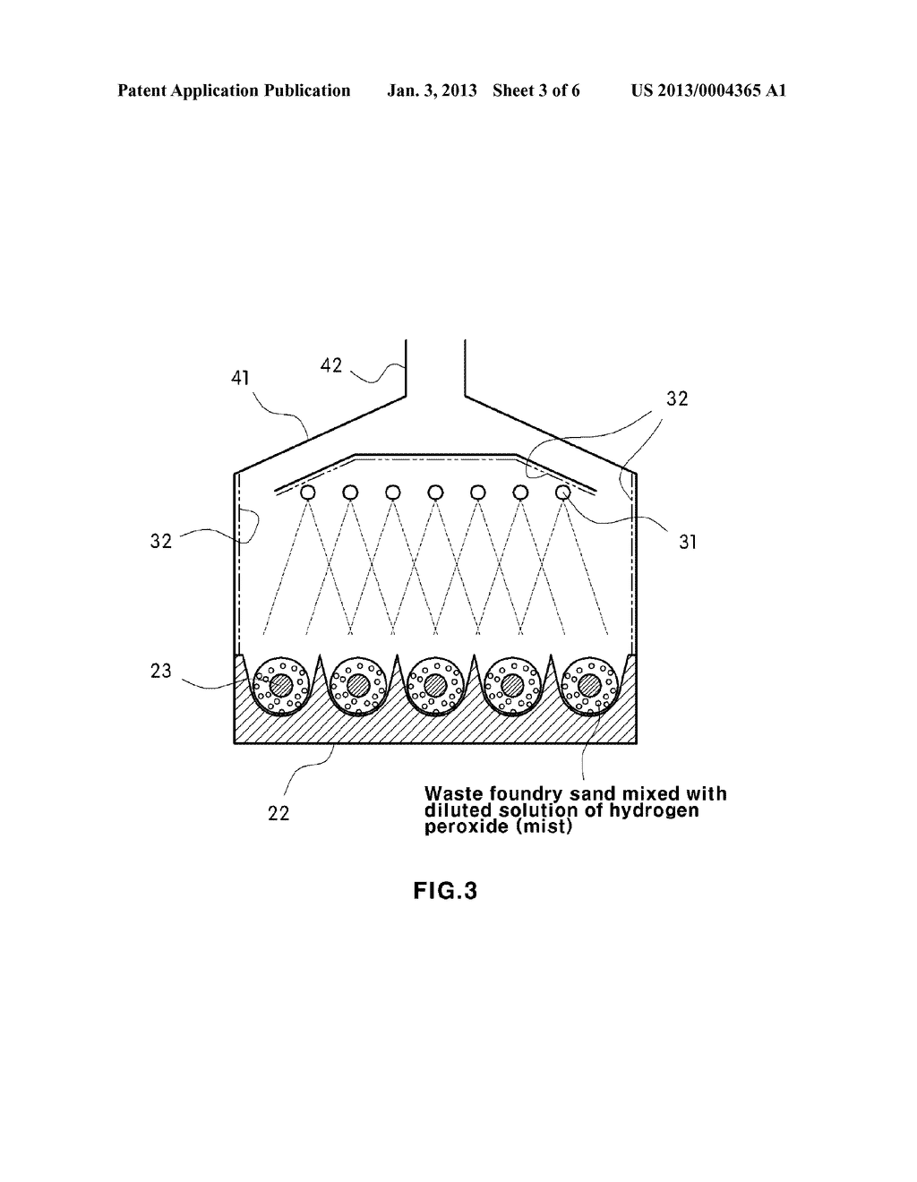 ADVANCED OXIDATION SYSTEM FOR TREATMENT OF OFFENSIVE ODORS AND TOXIC     SUBSTANCES OF FOUNDRY WASTE AND TREATMENT METHOD USING THE SAME - diagram, schematic, and image 04