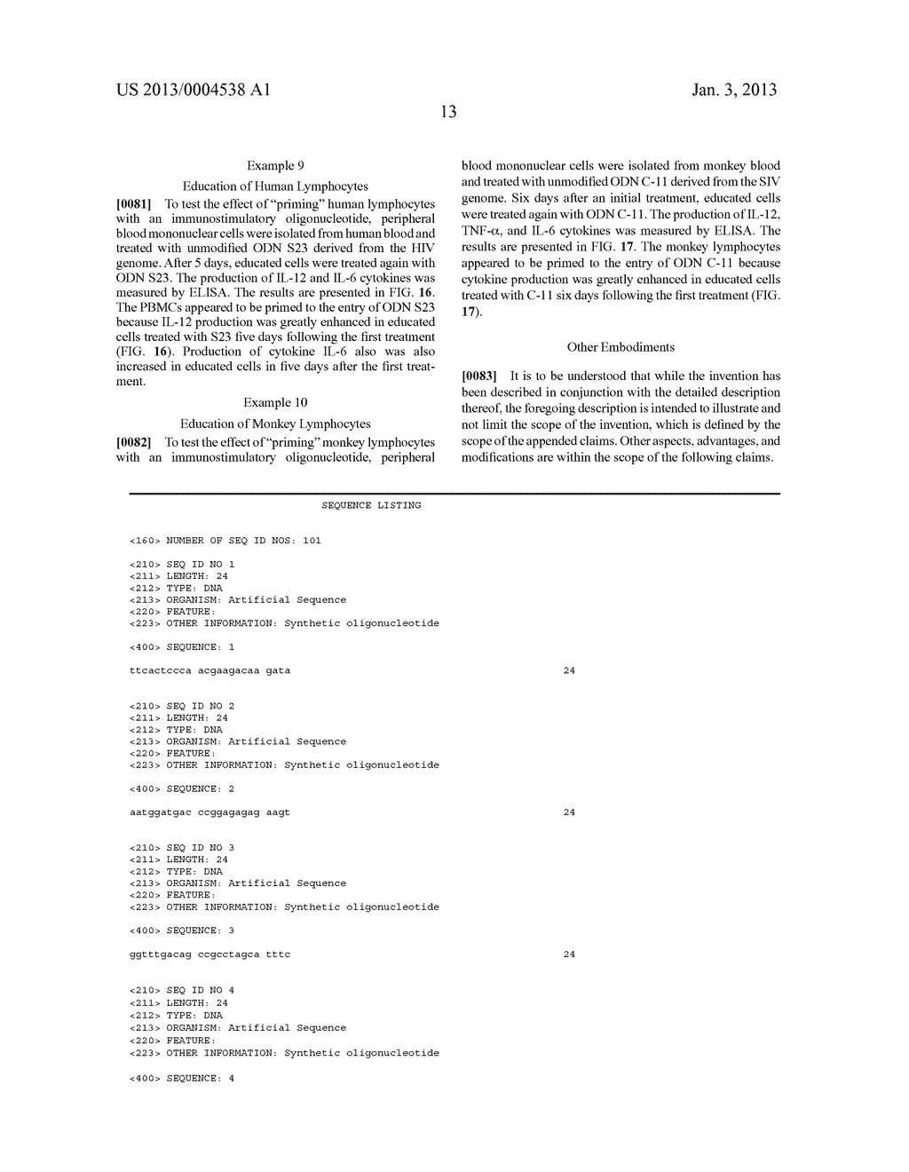 METHODS AND COMPOSITIONS FOR MODULATING AN IMMUNE RESPONSE WITH     IMMUNOGENIC OLIGONUCLEOTIDES - diagram, schematic, and image 31