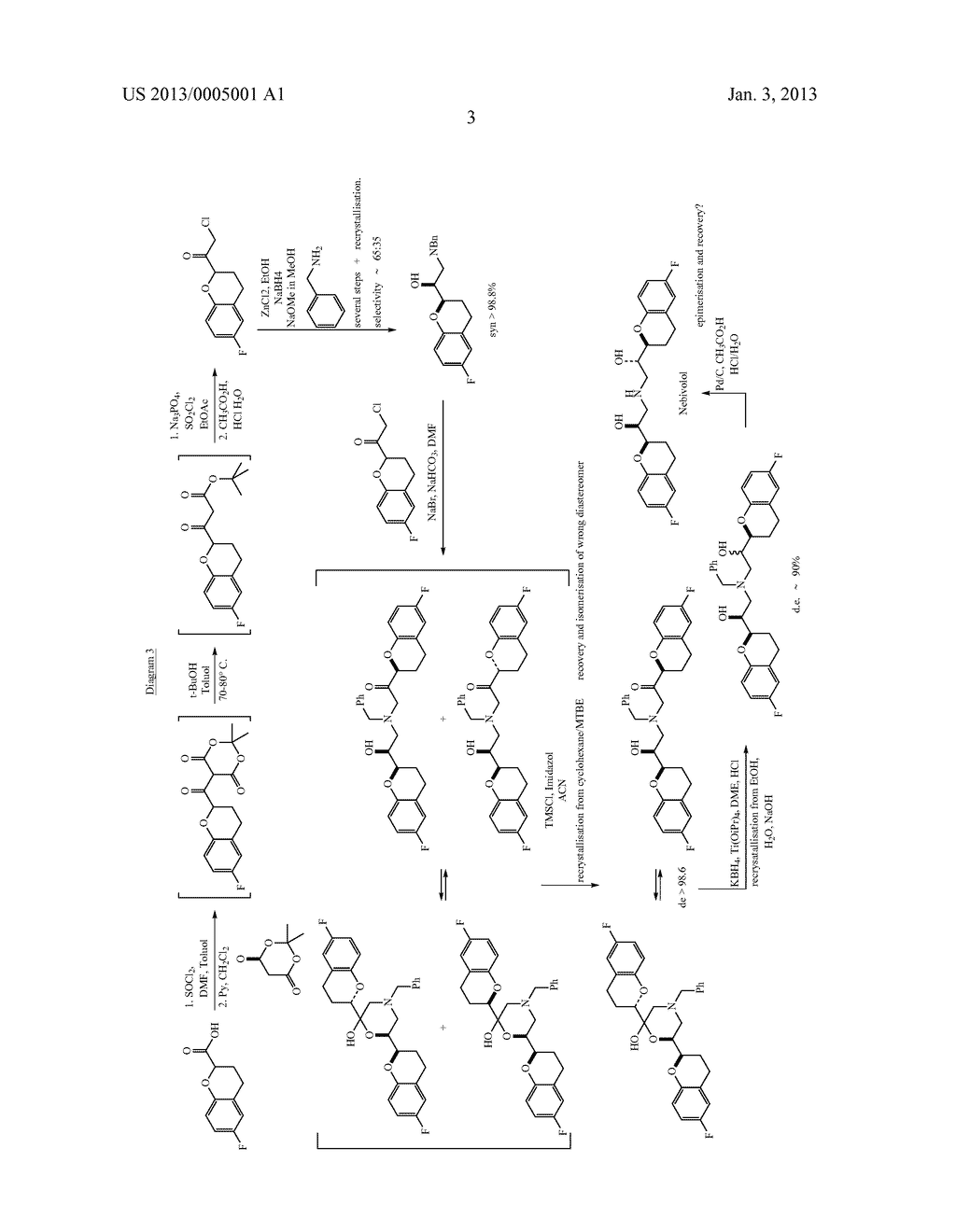 METHOD FOR PRODUCING NEBIVOLOL - diagram, schematic, and image 04