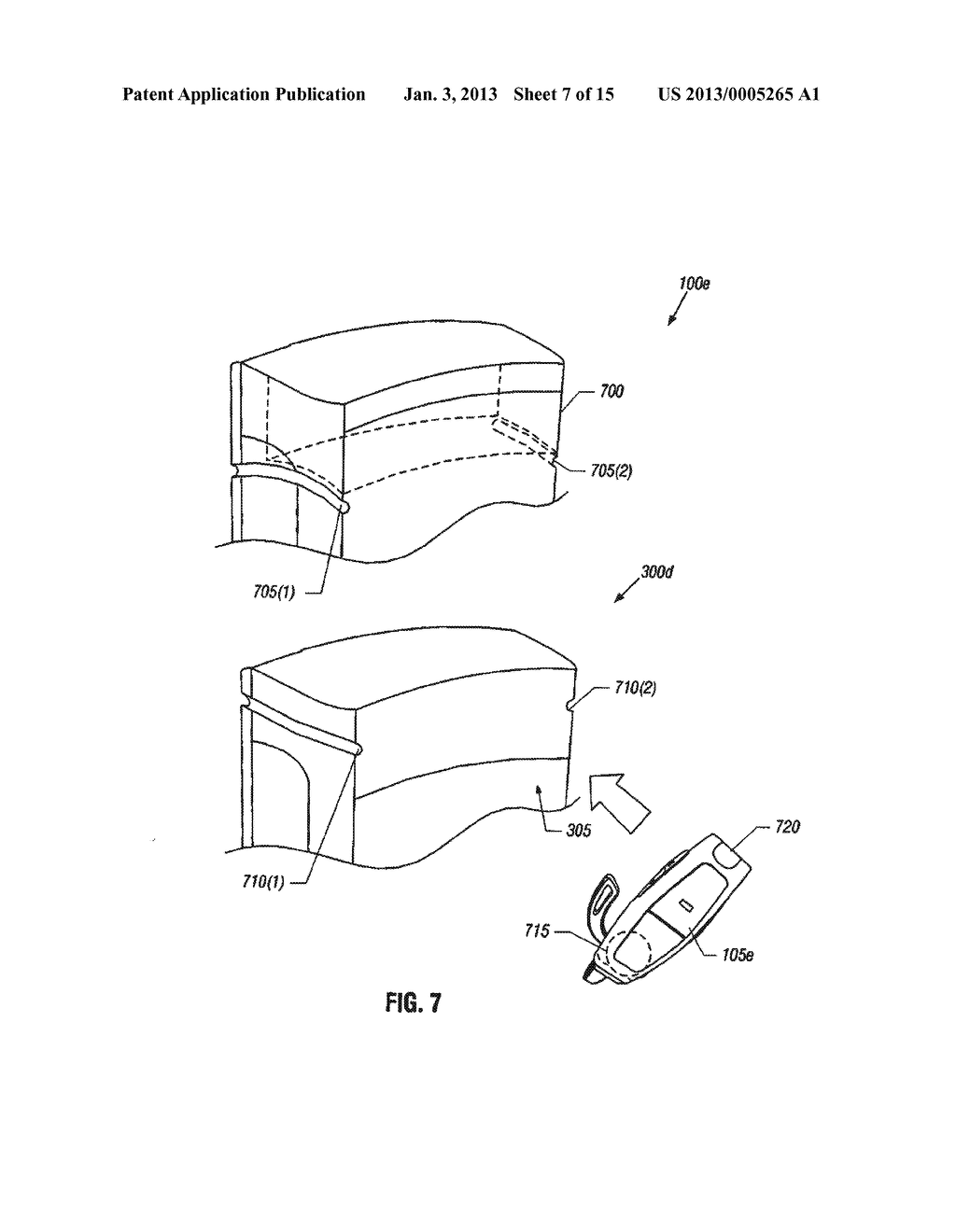 Hand-Held, Portable Electronic Device With Retainer Port For Receiving     Retainable Wireless Accessory For Use Therewith - diagram, schematic, and image 08