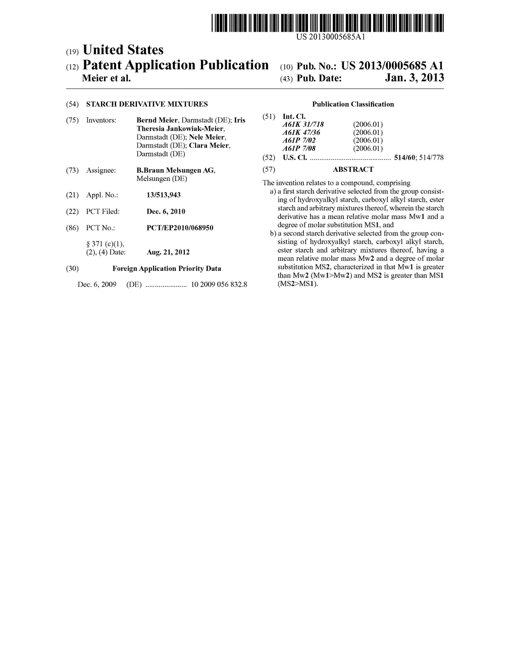 STARCH DERIVATIVE MIXTURES - diagram, schematic, and image 01