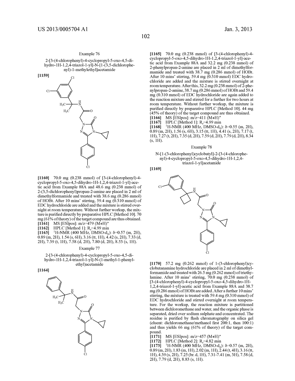 SUBSTITUTED ARYLIMIDAZOLONE AND TRIAZOLONE AS INHIBITORS OF VASOPRESSIN     RECEPTORS - diagram, schematic, and image 103