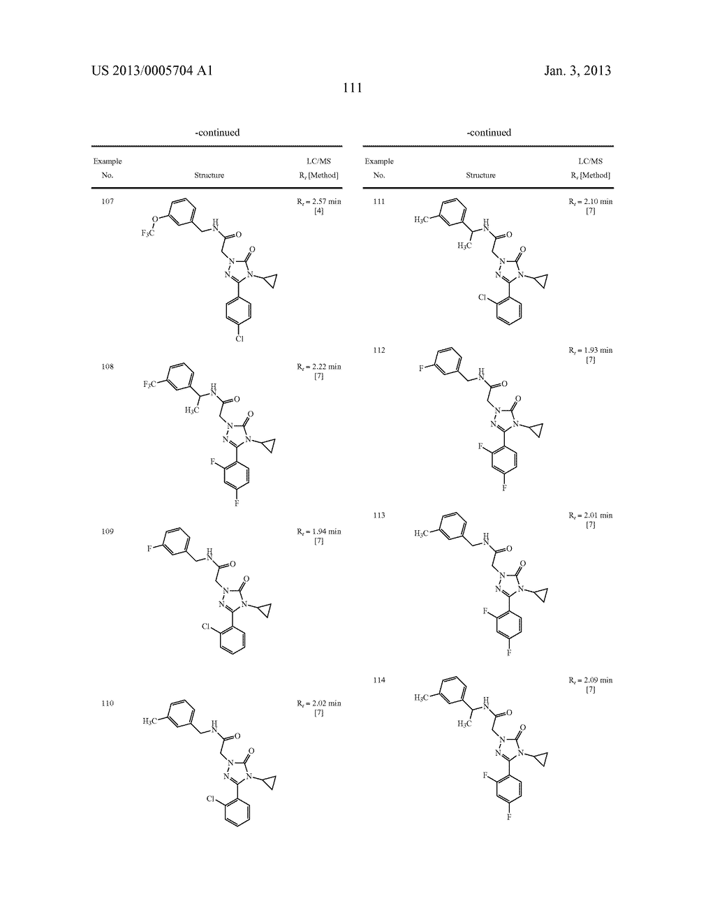 SUBSTITUTED ARYLIMIDAZOLONE AND TRIAZOLONE AS INHIBITORS OF VASOPRESSIN     RECEPTORS - diagram, schematic, and image 112