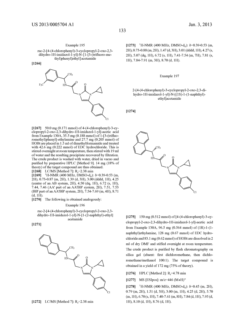 SUBSTITUTED ARYLIMIDAZOLONE AND TRIAZOLONE AS INHIBITORS OF VASOPRESSIN     RECEPTORS - diagram, schematic, and image 134