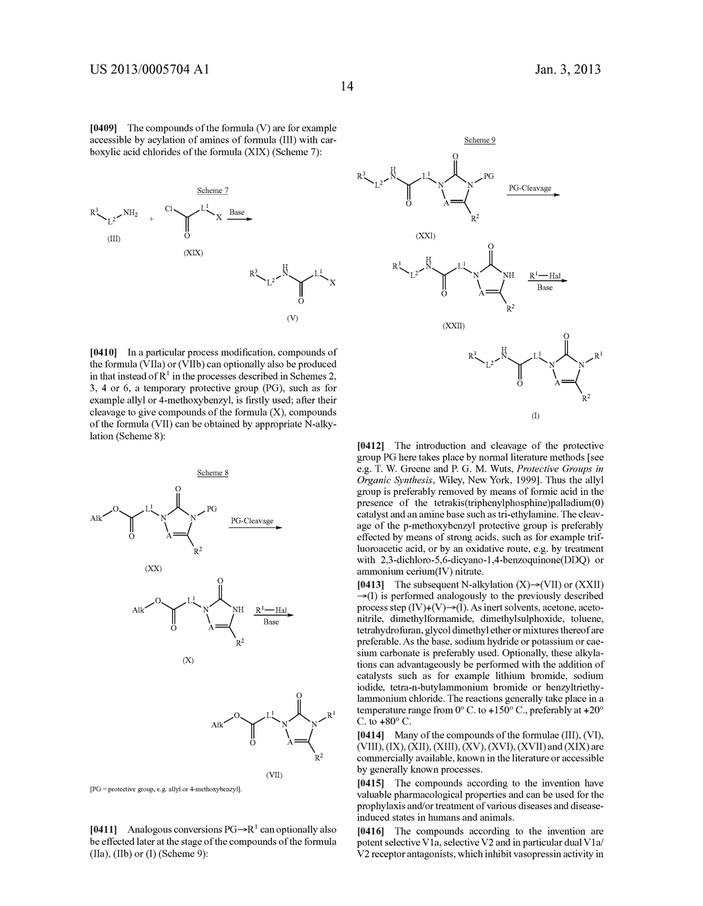SUBSTITUTED ARYLIMIDAZOLONE AND TRIAZOLONE AS INHIBITORS OF VASOPRESSIN     RECEPTORS - diagram, schematic, and image 15