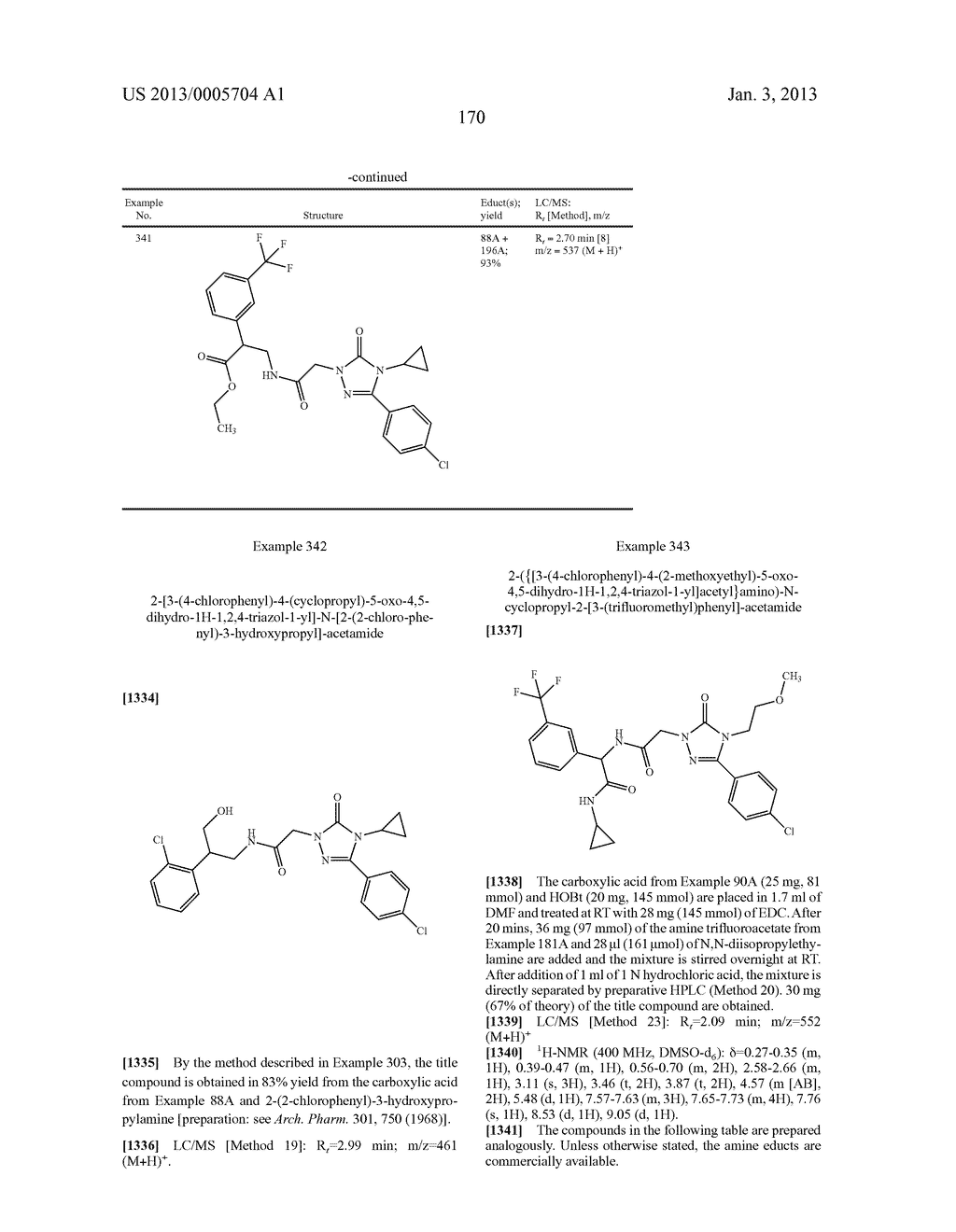 SUBSTITUTED ARYLIMIDAZOLONE AND TRIAZOLONE AS INHIBITORS OF VASOPRESSIN     RECEPTORS - diagram, schematic, and image 171