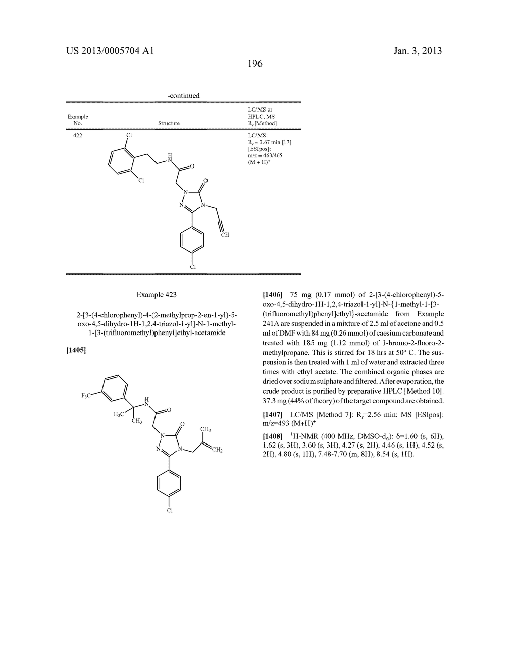 SUBSTITUTED ARYLIMIDAZOLONE AND TRIAZOLONE AS INHIBITORS OF VASOPRESSIN     RECEPTORS - diagram, schematic, and image 197