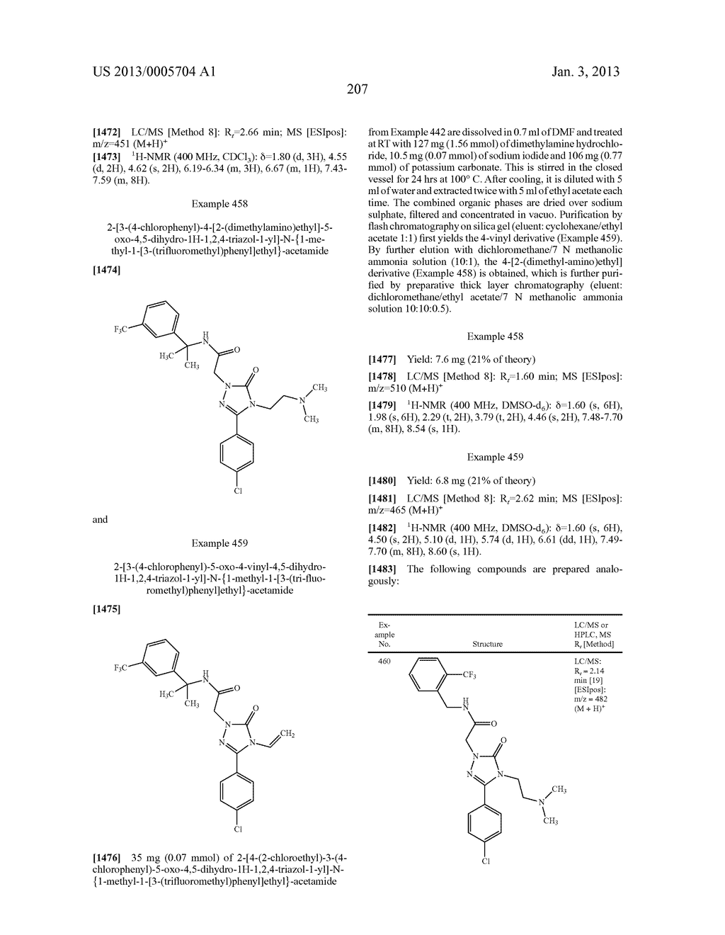 SUBSTITUTED ARYLIMIDAZOLONE AND TRIAZOLONE AS INHIBITORS OF VASOPRESSIN     RECEPTORS - diagram, schematic, and image 208