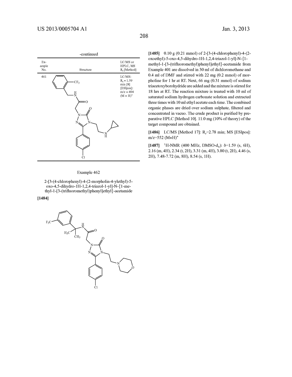 SUBSTITUTED ARYLIMIDAZOLONE AND TRIAZOLONE AS INHIBITORS OF VASOPRESSIN     RECEPTORS - diagram, schematic, and image 209