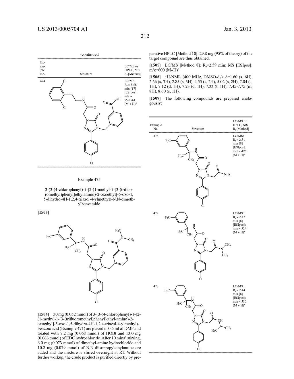 SUBSTITUTED ARYLIMIDAZOLONE AND TRIAZOLONE AS INHIBITORS OF VASOPRESSIN     RECEPTORS - diagram, schematic, and image 213
