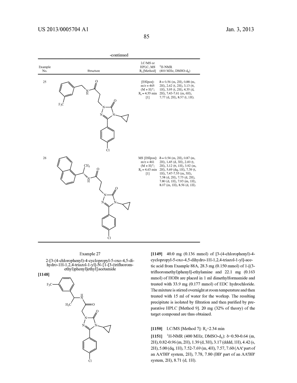 SUBSTITUTED ARYLIMIDAZOLONE AND TRIAZOLONE AS INHIBITORS OF VASOPRESSIN     RECEPTORS - diagram, schematic, and image 86