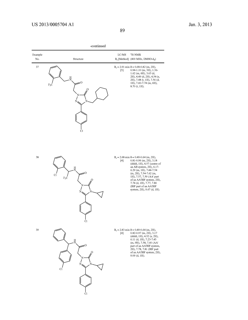 SUBSTITUTED ARYLIMIDAZOLONE AND TRIAZOLONE AS INHIBITORS OF VASOPRESSIN     RECEPTORS - diagram, schematic, and image 90