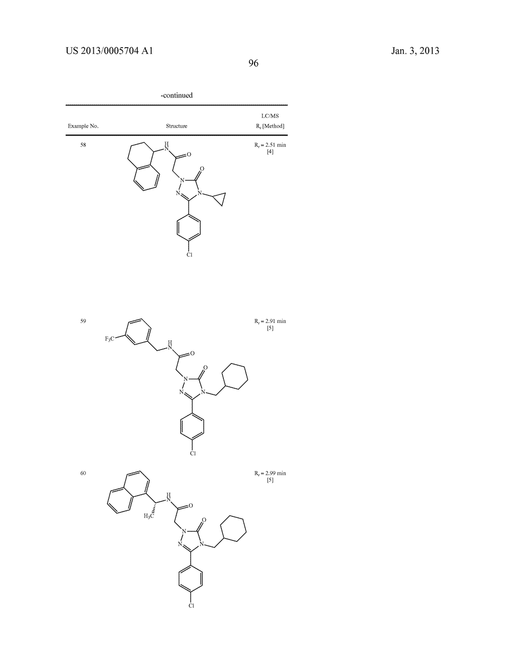 SUBSTITUTED ARYLIMIDAZOLONE AND TRIAZOLONE AS INHIBITORS OF VASOPRESSIN     RECEPTORS - diagram, schematic, and image 97