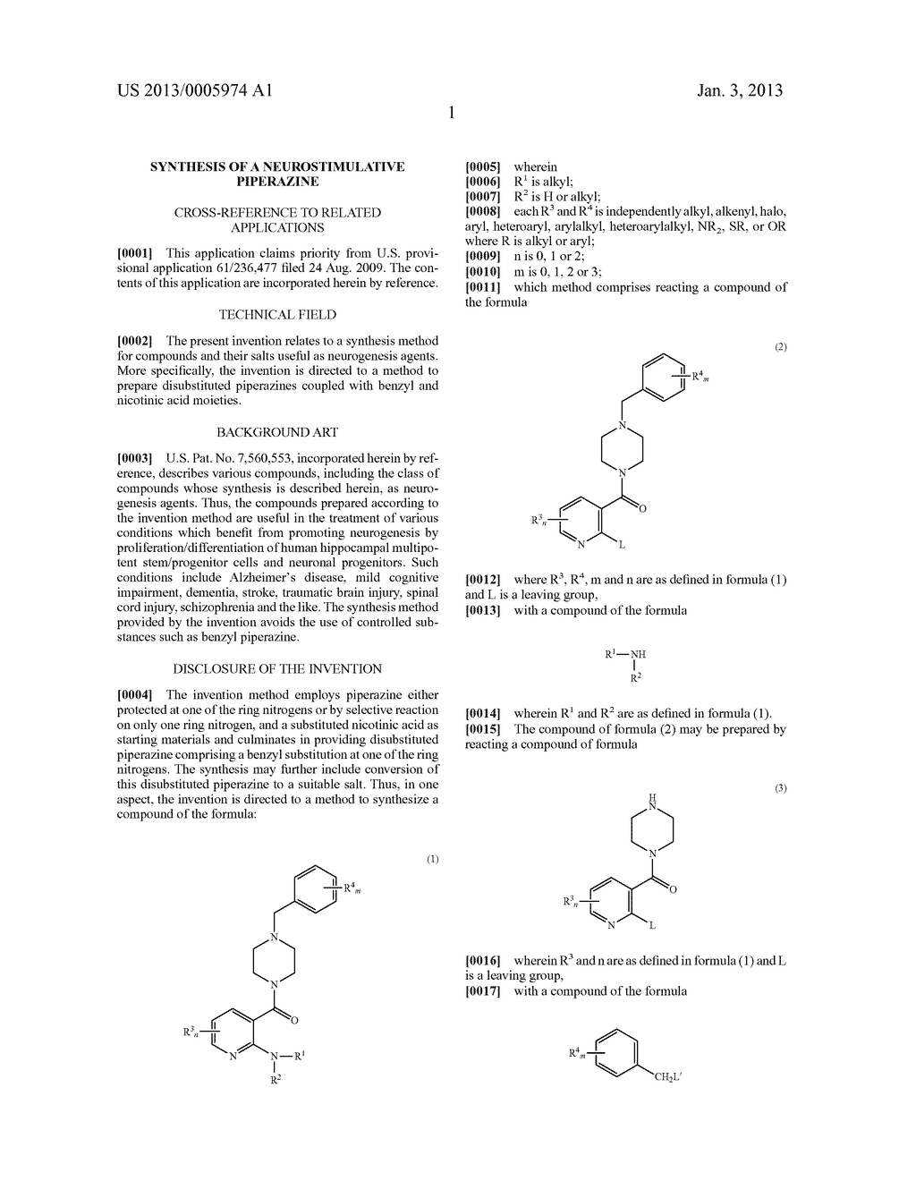 SYNTHESIS OF A NEUROSTIMULATIVE PIPERAZINE - diagram, schematic, and image 06