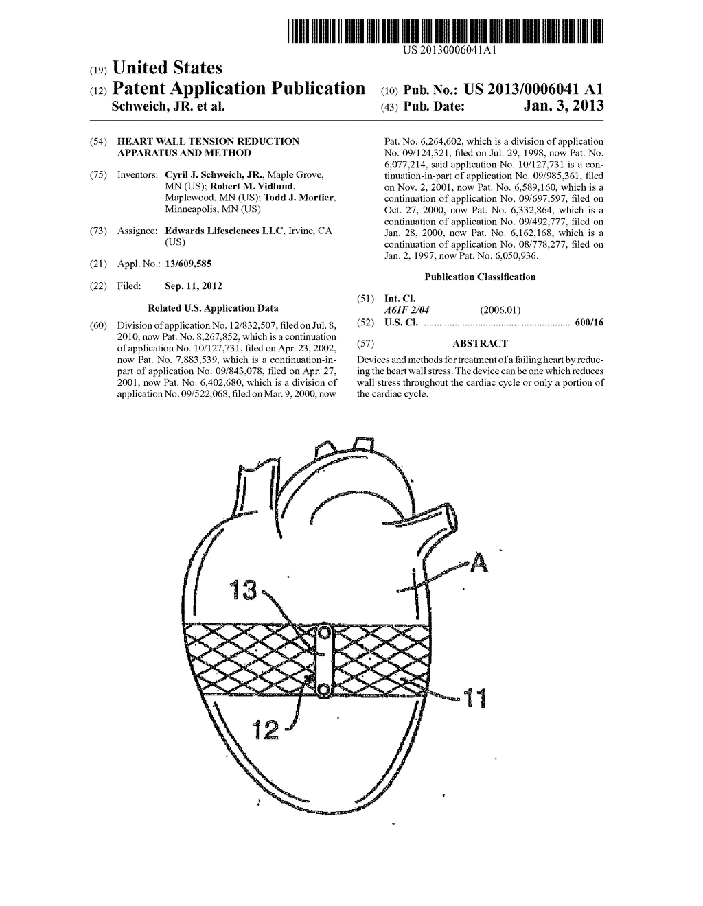 Heart Wall Tension Reduction Apparatus and Method - diagram, schematic, and image 01