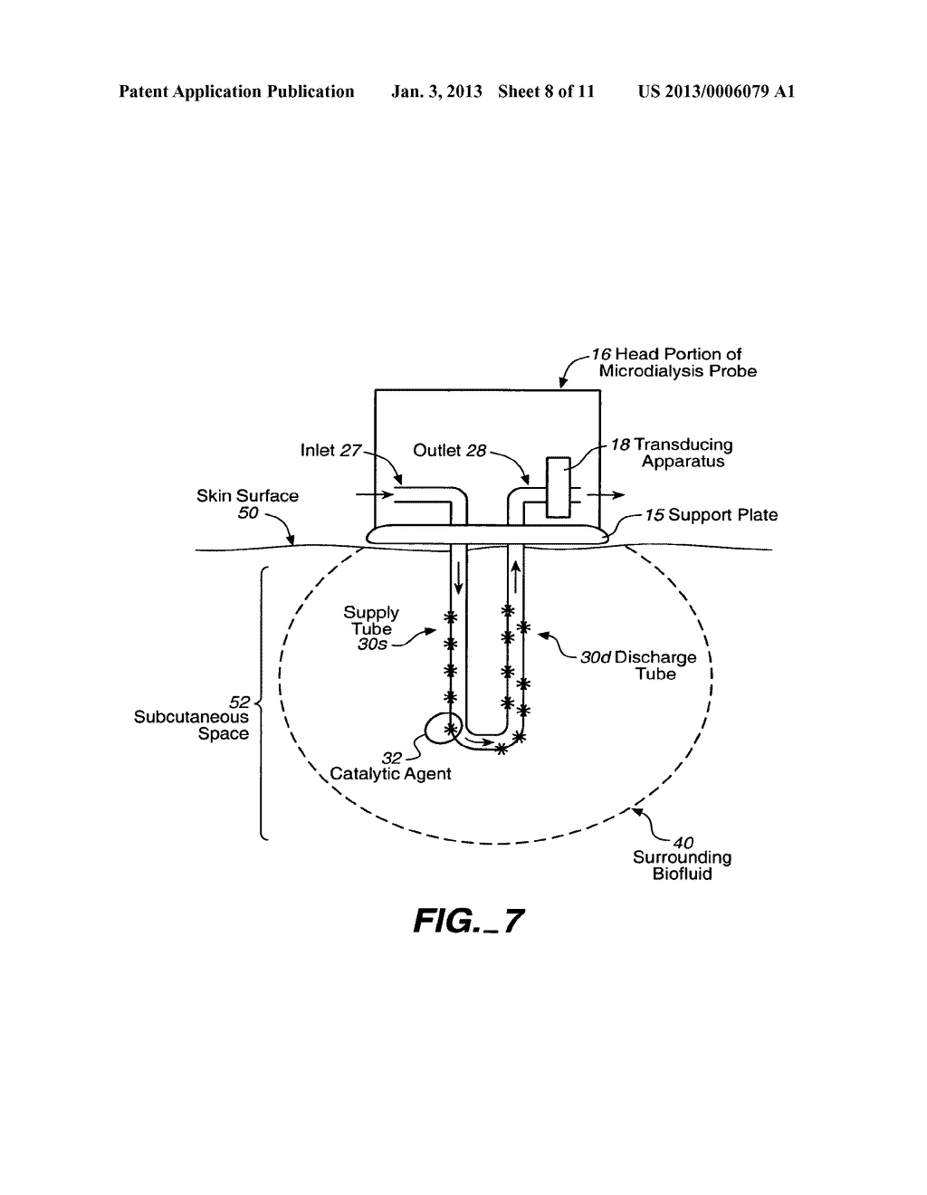 Analyte Sensor, and Associated System and Method Employing a Catalytic     Agent - diagram, schematic, and image 09