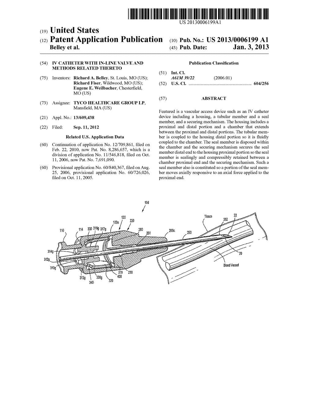 IV Catheter with In-Line Valve and Methods Related Thereto - diagram, schematic, and image 01