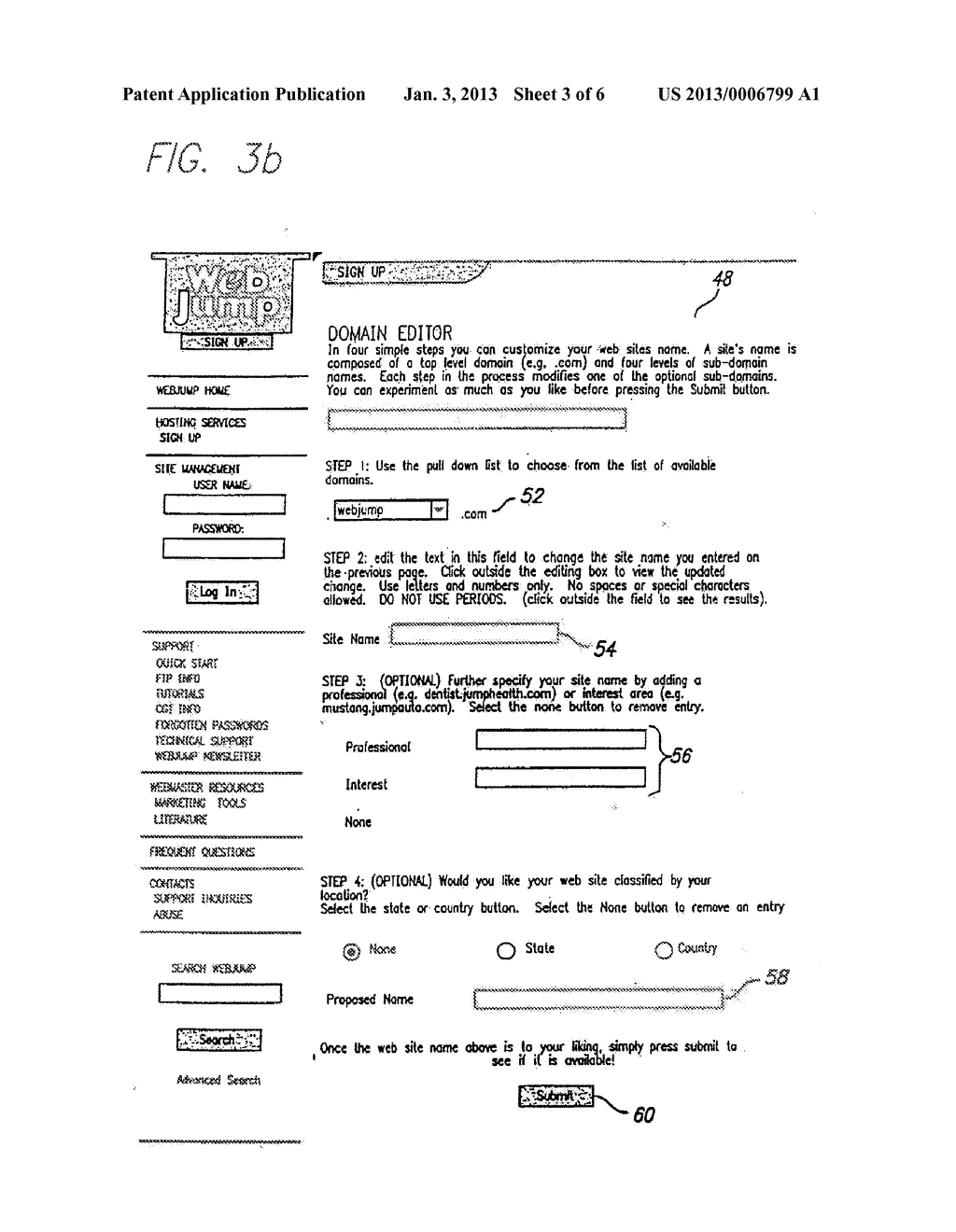 SYSTEMS, APPARATUS AND METHOD FOR HOSTING AND ASSIGNING DOMAIN NAMES ON A     WIDE AREA NETWORK - diagram, schematic, and image 04