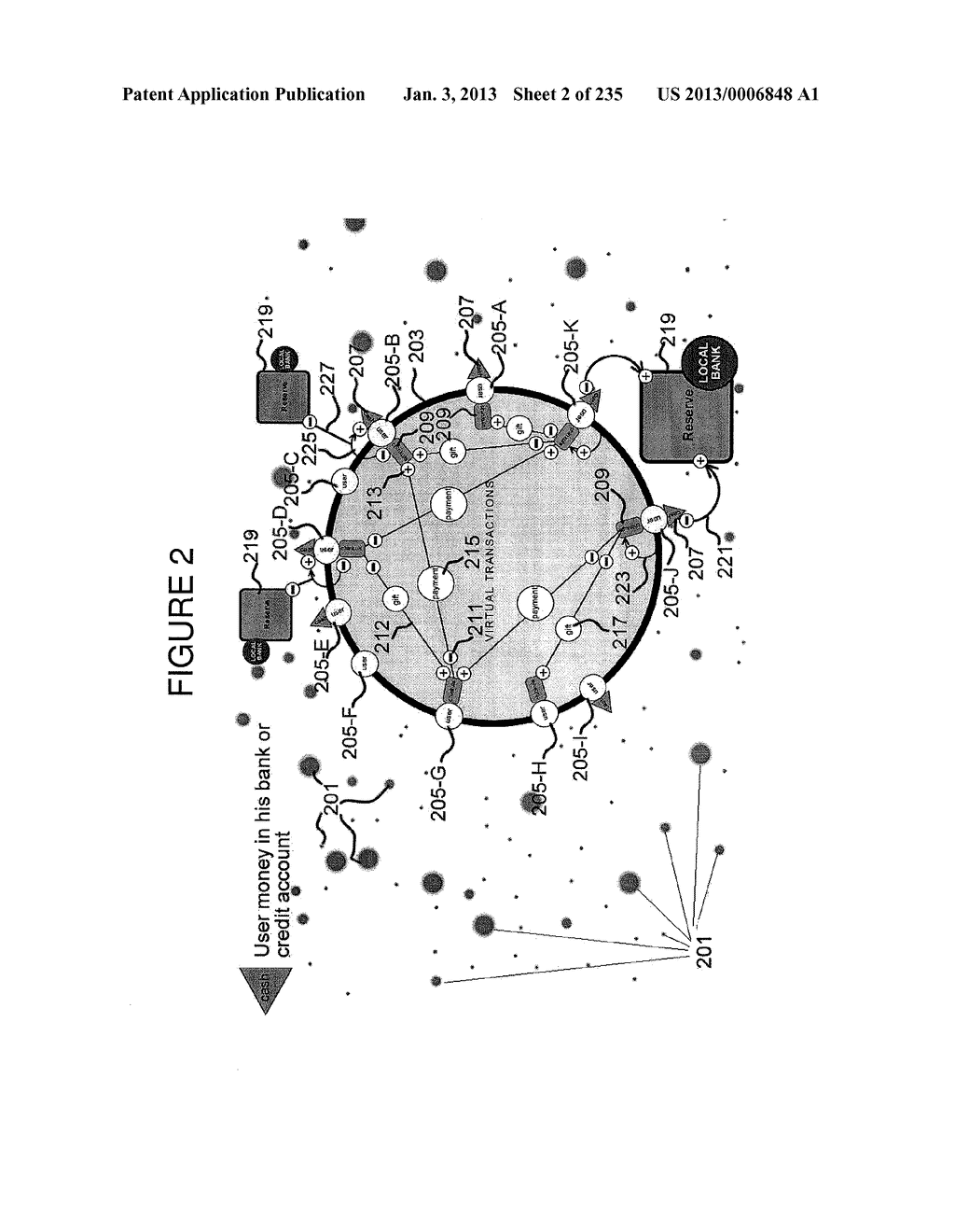 METHOD OF VIRTUAL TRANSACTION USING MOBILE ELECTRONIC DEVICES OR FIXED     ELECTRONIC DEVICES OR A COMBINATION OF BOTH, FOR GLOBAL COMMERCIAL OR     NONCOMMERCIAL PURPOSES - diagram, schematic, and image 03