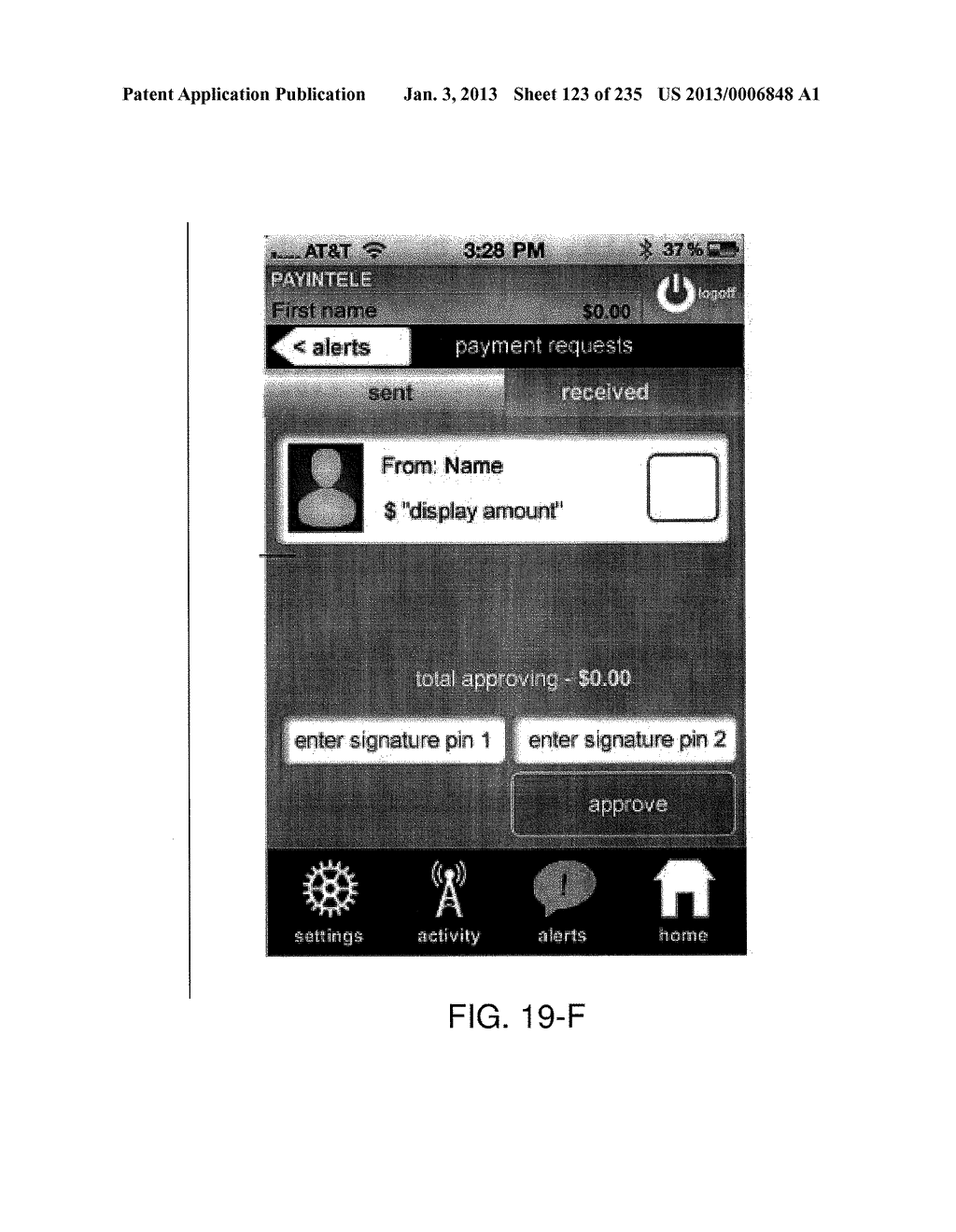 METHOD OF VIRTUAL TRANSACTION USING MOBILE ELECTRONIC DEVICES OR FIXED     ELECTRONIC DEVICES OR A COMBINATION OF BOTH, FOR GLOBAL COMMERCIAL OR     NONCOMMERCIAL PURPOSES - diagram, schematic, and image 124