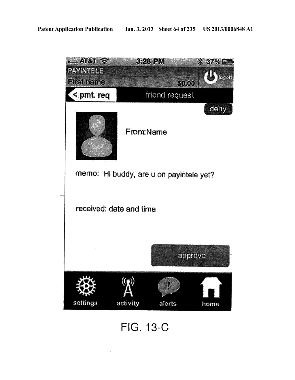 METHOD OF VIRTUAL TRANSACTION USING MOBILE ELECTRONIC DEVICES OR FIXED     ELECTRONIC DEVICES OR A COMBINATION OF BOTH, FOR GLOBAL COMMERCIAL OR     NONCOMMERCIAL PURPOSES - diagram, schematic, and image 65