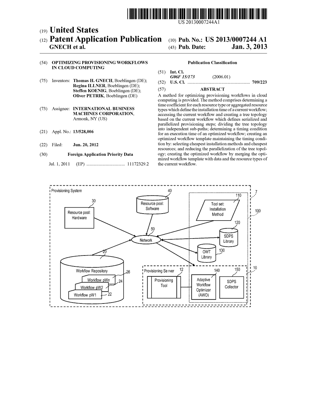 OPTIMIZING PROVISIONING WORKFLOWS IN CLOUD COMPUTING - diagram, schematic, and image 01