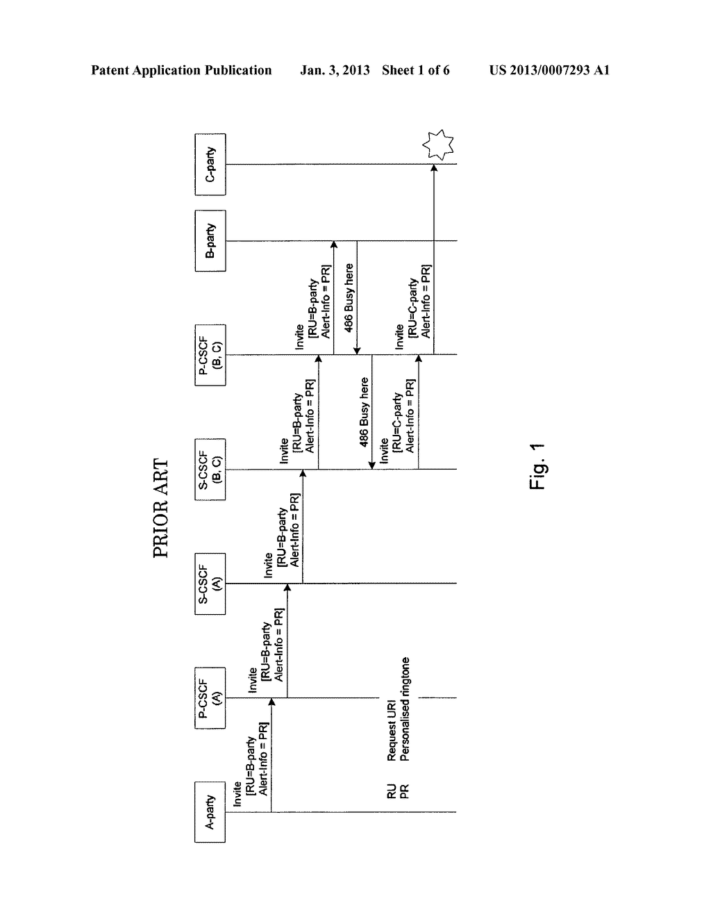 Method and Equipment for Forwarding a SIP Request Message Having Alerting     Information Associated Therewith to a Receiving Subscriber in a SIP Based     Communications Network - diagram, schematic, and image 02