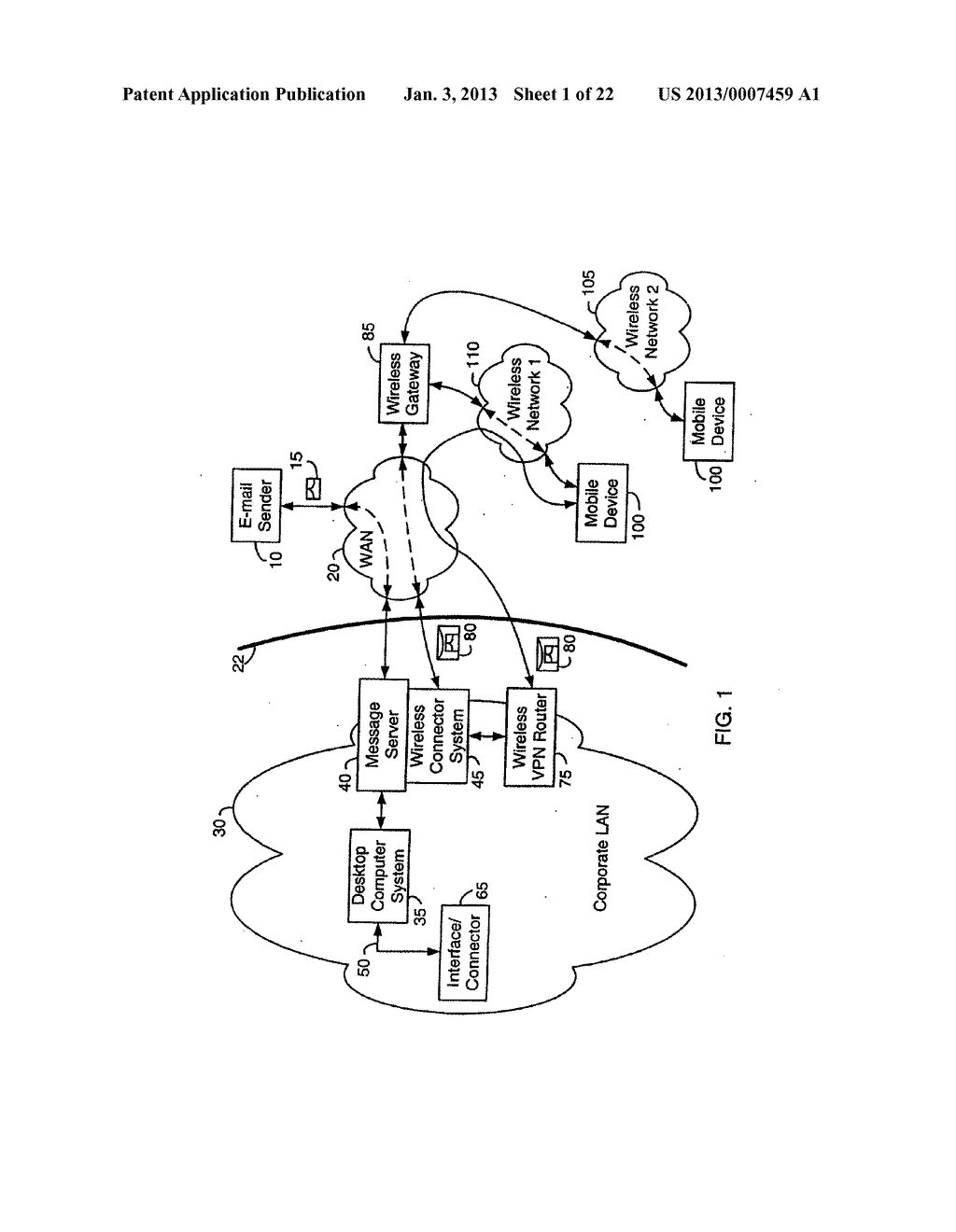 SYSTEM AND METHOD FOR COMPRESSING SECURE E-MAIL FOR EXCHANGE WITH A MOBILE     DATA COMMUNICATION DEVICE - diagram, schematic, and image 02