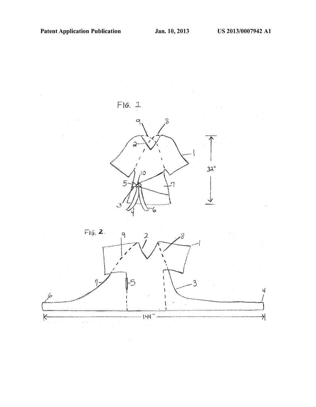 Hospital Gown for Breast Radiation Treatments - diagram, schematic, and image 02