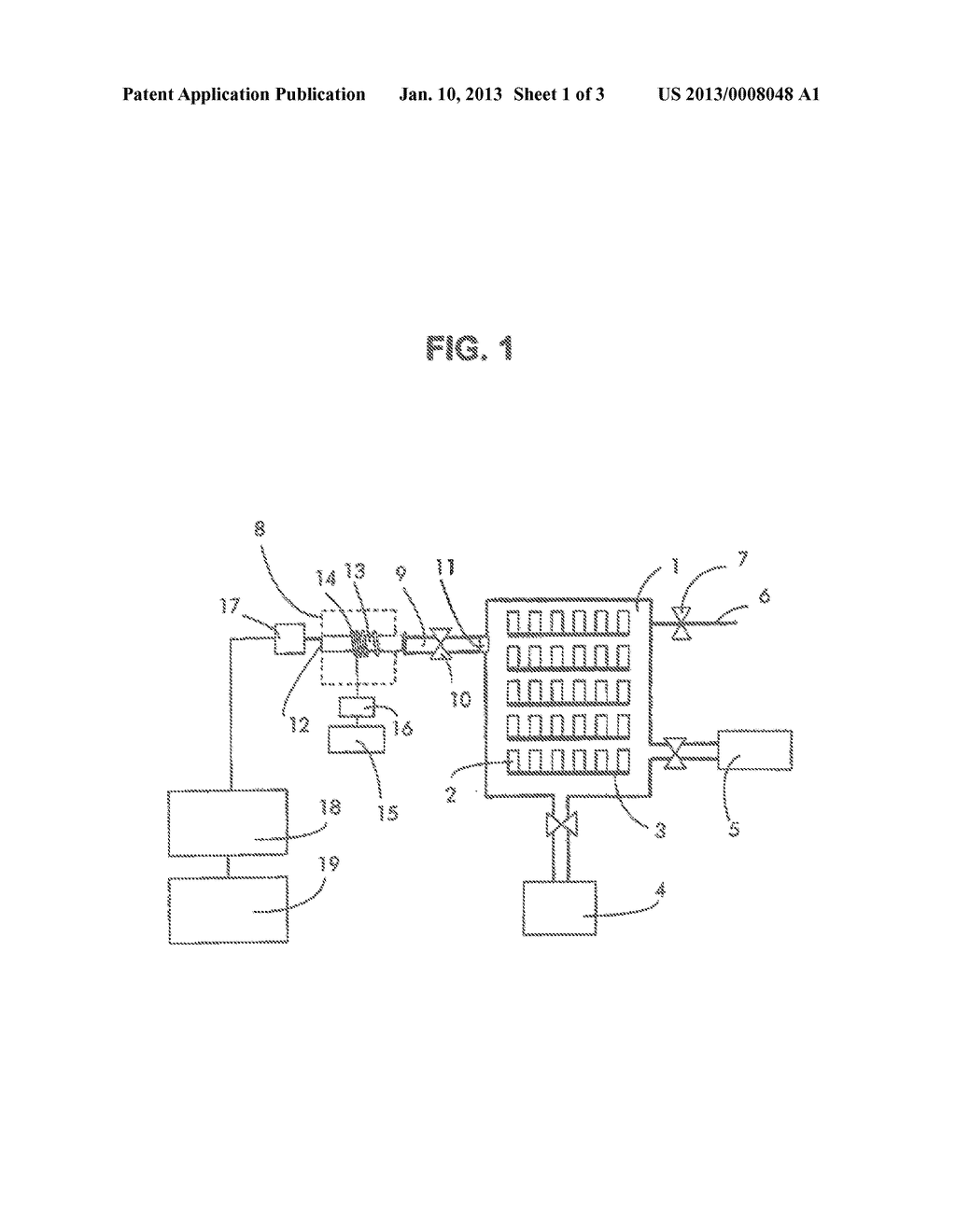 Device and Method for Controlling a Dehydration Operation During a     Freeze-Drying Treatment - diagram, schematic, and image 02