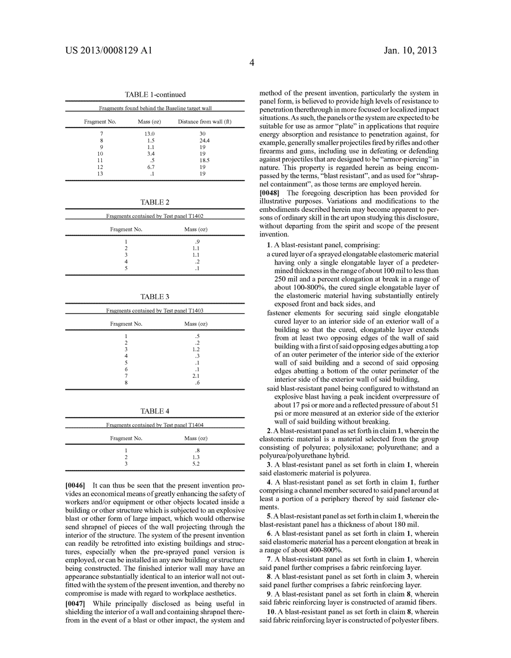 Shrapnel Containment System and Method for Producing Same - diagram, schematic, and image 07