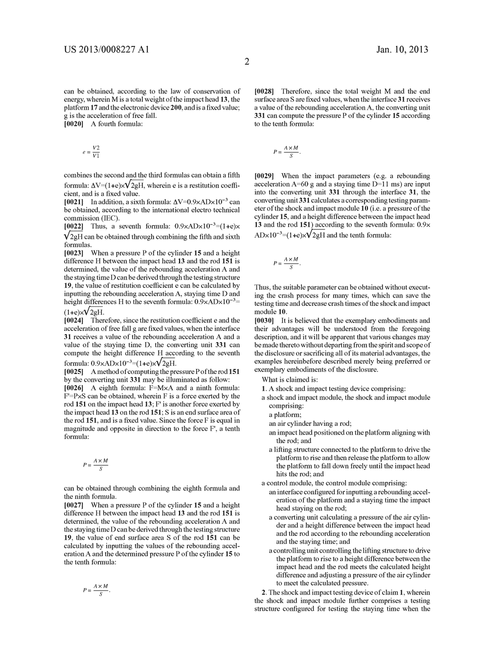 SHOCK AND IMPACT TESTING DEVICE AND METHOD - diagram, schematic, and image 05