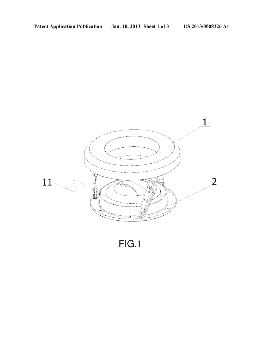 Garbage bin cover with compressing function - diagram, schematic, and image 02