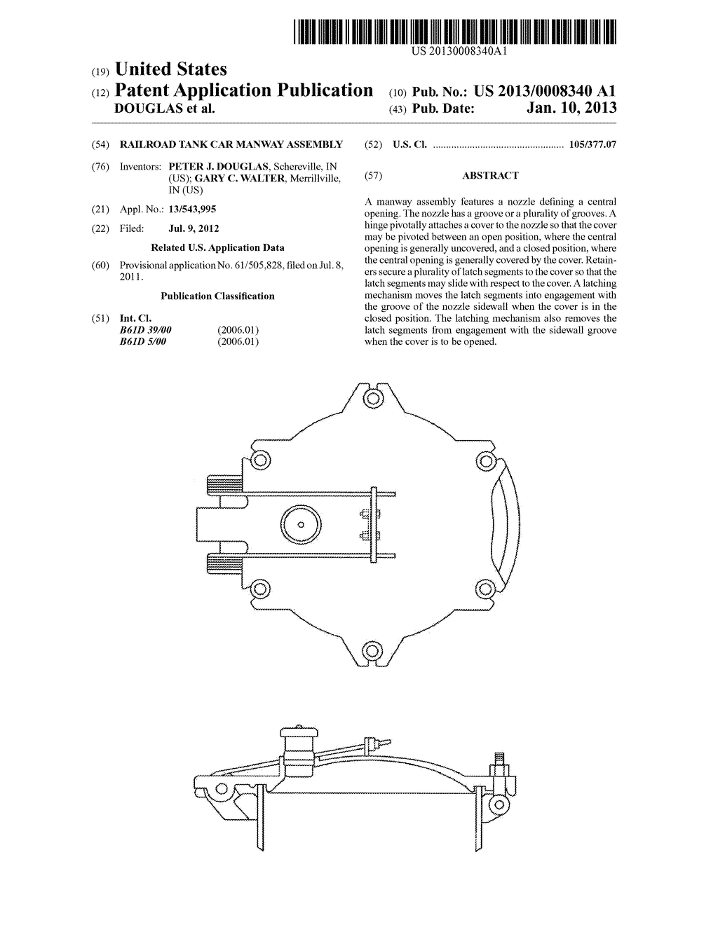 RAILROAD TANK CAR MANWAY ASSEMBLY - diagram, schematic, and image 01